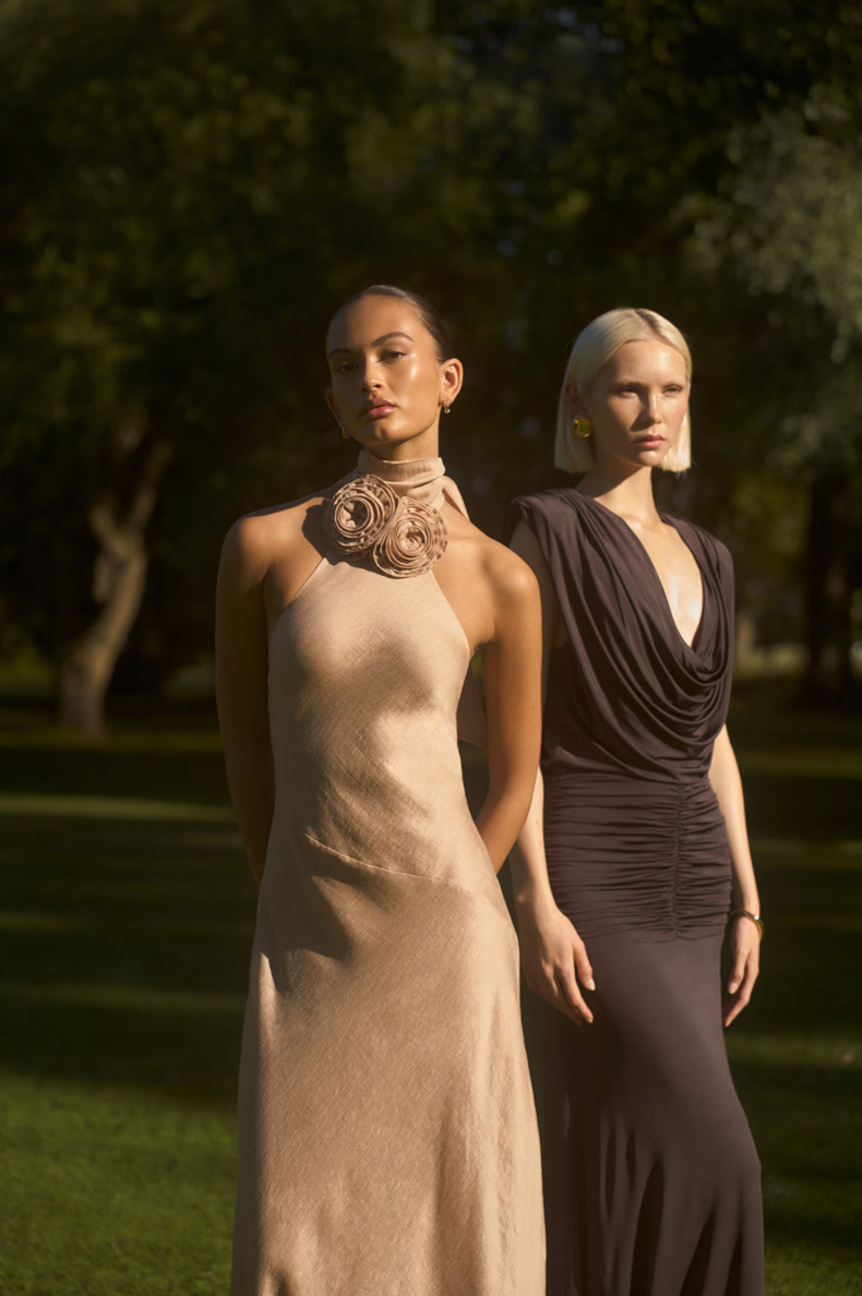 Acacia Dress Golden Beige