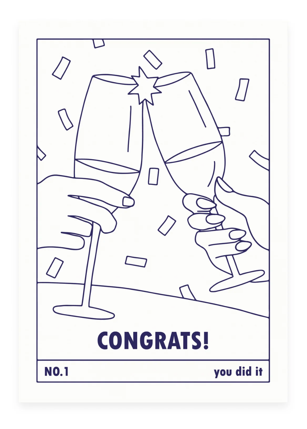 Postcard "Congrats" Drinks