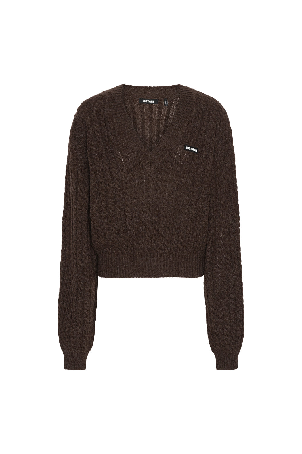 CABLE V-NECK SWEATER