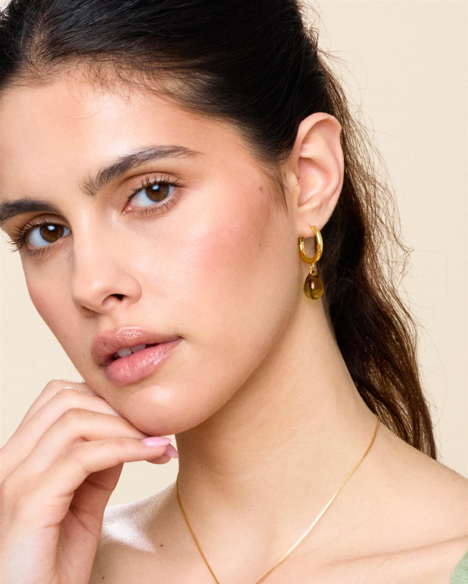 Sugar Drop Choco Earrings