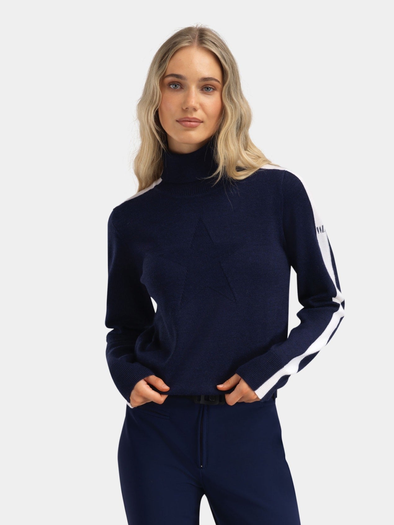 Sentraltind Knitted Sweater Blue ink