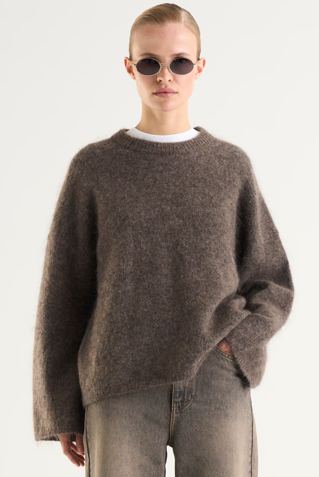 Mireya Knitted Sweater Dk Taupe