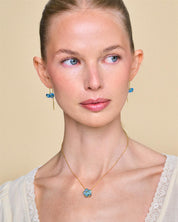 Aqua Cake Necklace