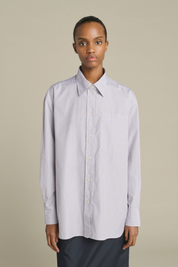 Carlotta Oversized Shirt Blue/Beige