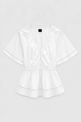Fiora poplin top