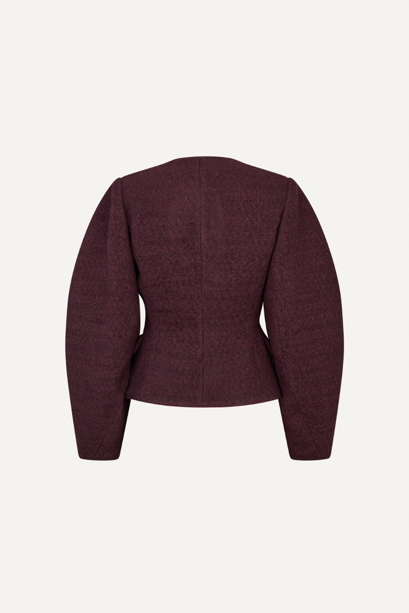 Cocoon Sleeved Jacket Zinfandel