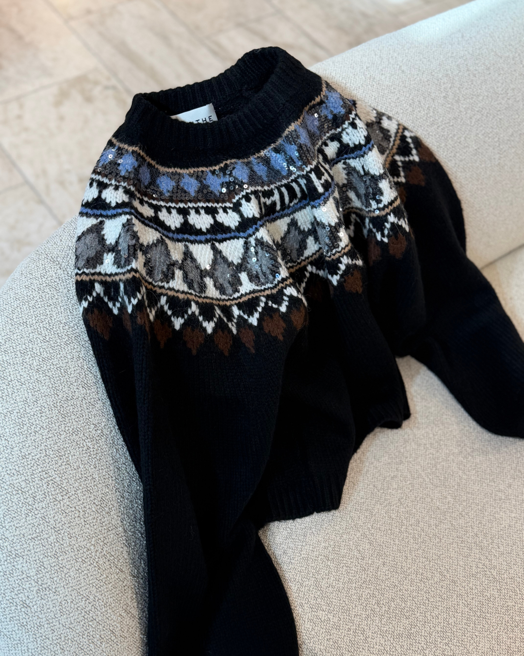 Vaffie Knit Mix Black
