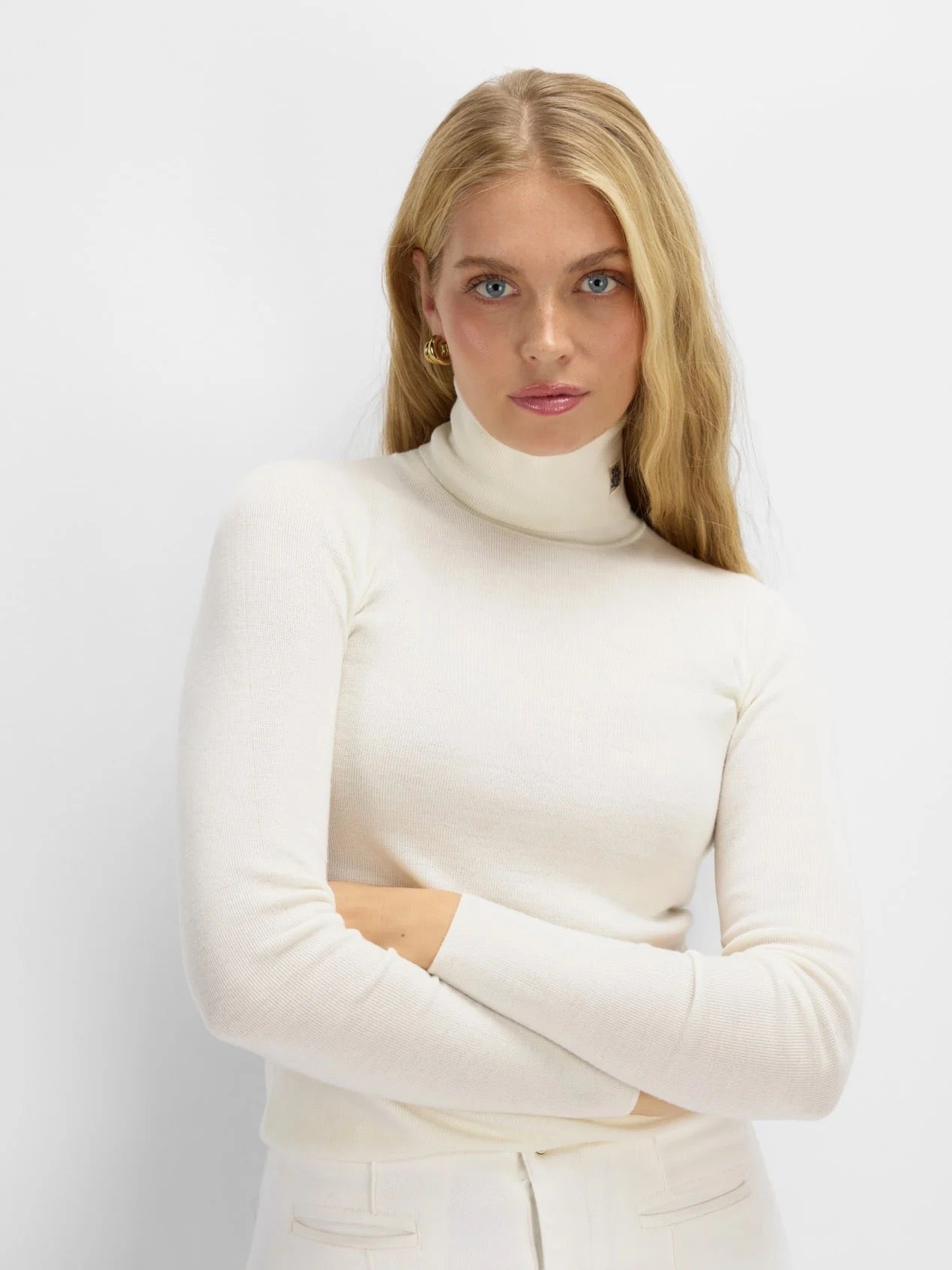 Lifjellet Knitted Top Snow White