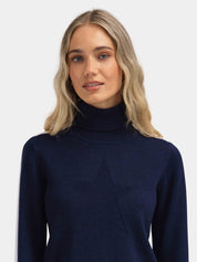 Sentraltind Knitted Sweater Blue ink