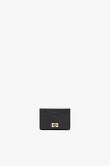Ganni Bou Card Holder Grained Gold