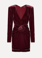 Silk Velvet Mini Dress