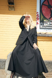 Aishacras Blazer Dark Grey Check