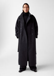 Carmella Wool Coat Black Mel