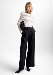 Delphine Merino Top White