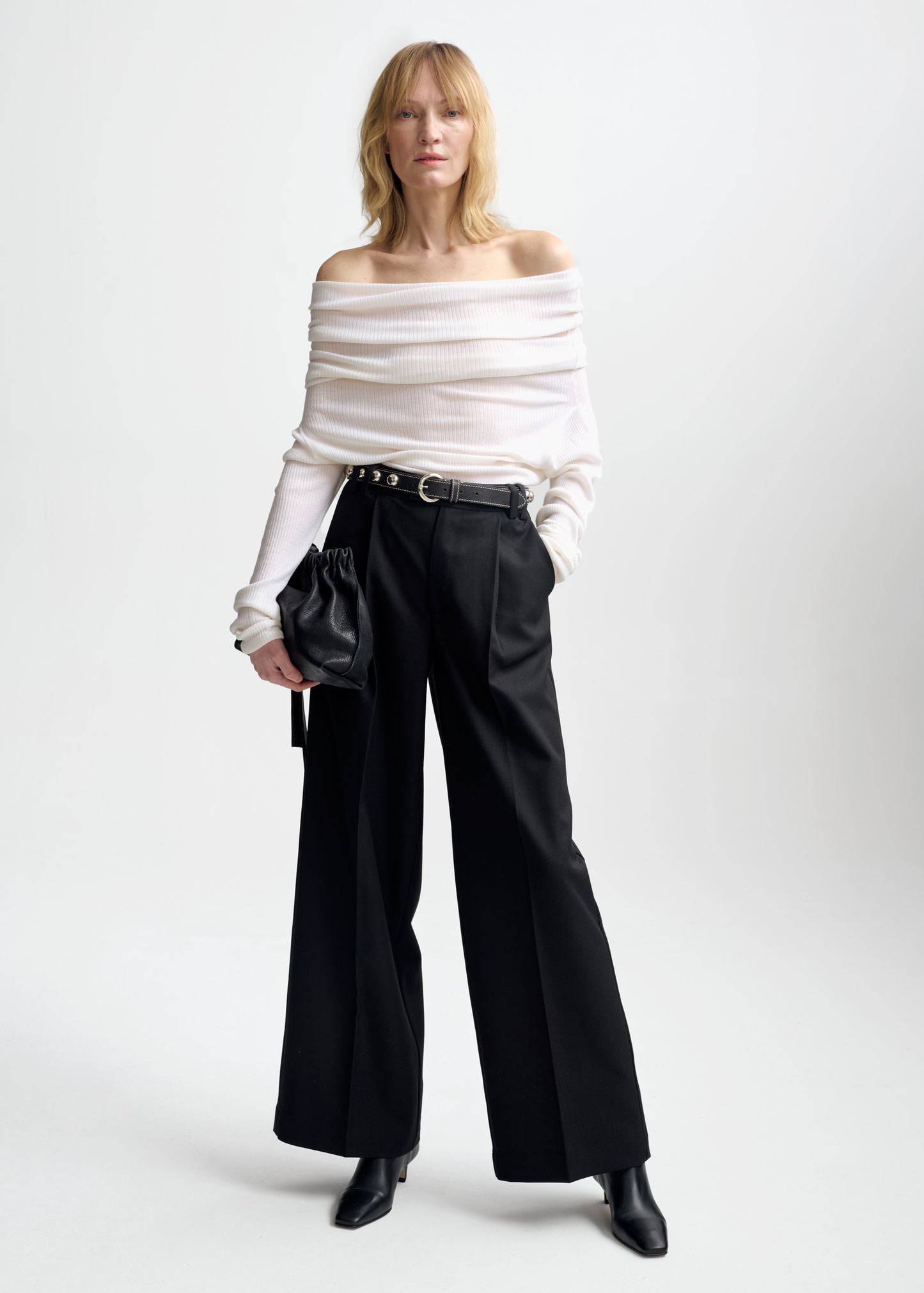 Delphine Merino Top White