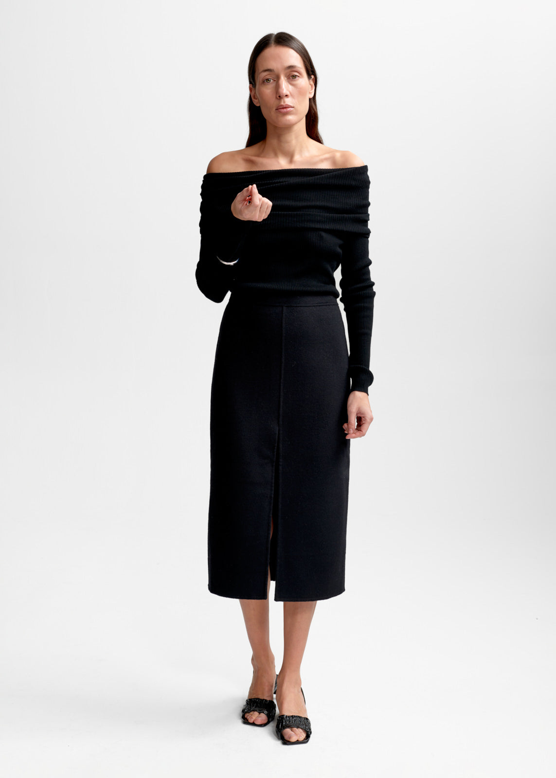 Delphine Merino Top Black
