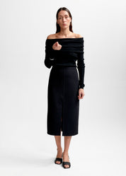 Delphine Merino Top Black