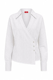 Esmecras Shirt White Stripe Sparkle