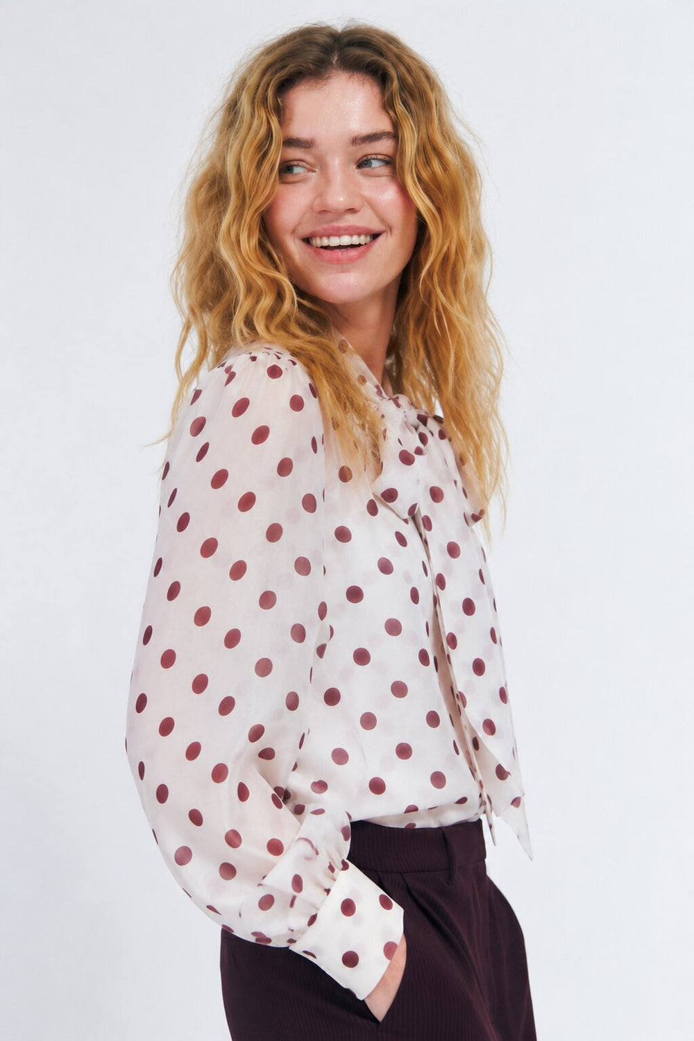 Ethelcras Shirt Grape Dot