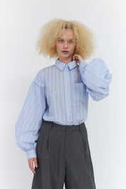 Finacras Shirt Blue Stripe