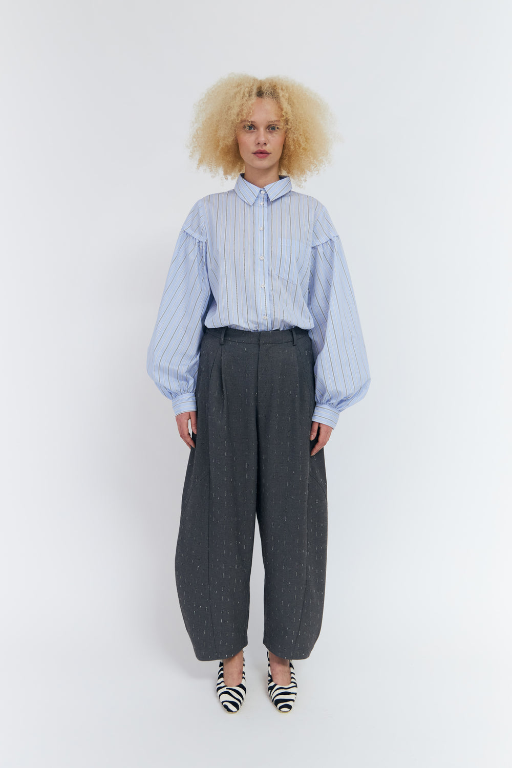 Finacras Shirt Blue Stripe