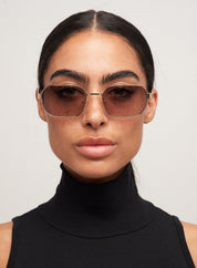 Hannah - Gold/Smokey brown
