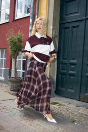 Odellecras Skirt Bordeaux Check