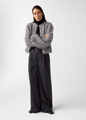 Sofia Mohair Cardigan Grey Mel