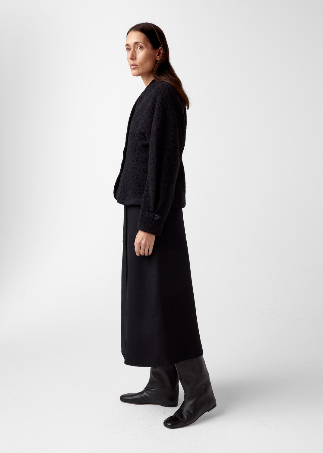 Thelma Wool Skirt Black