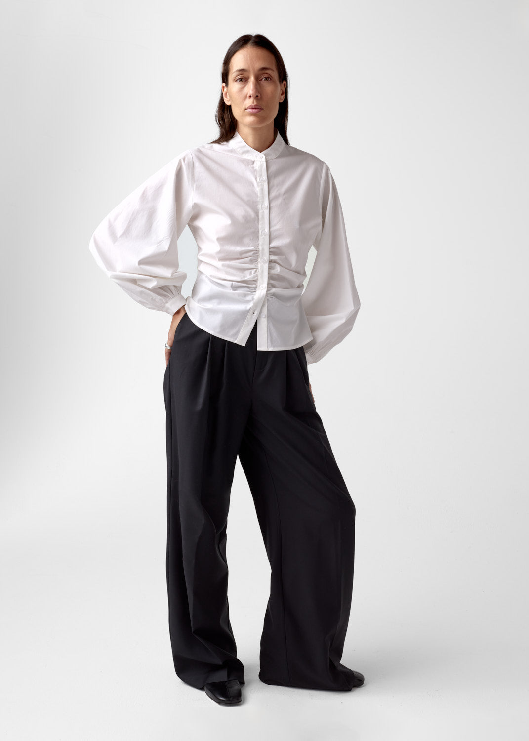 Velora Poplin Shirt White