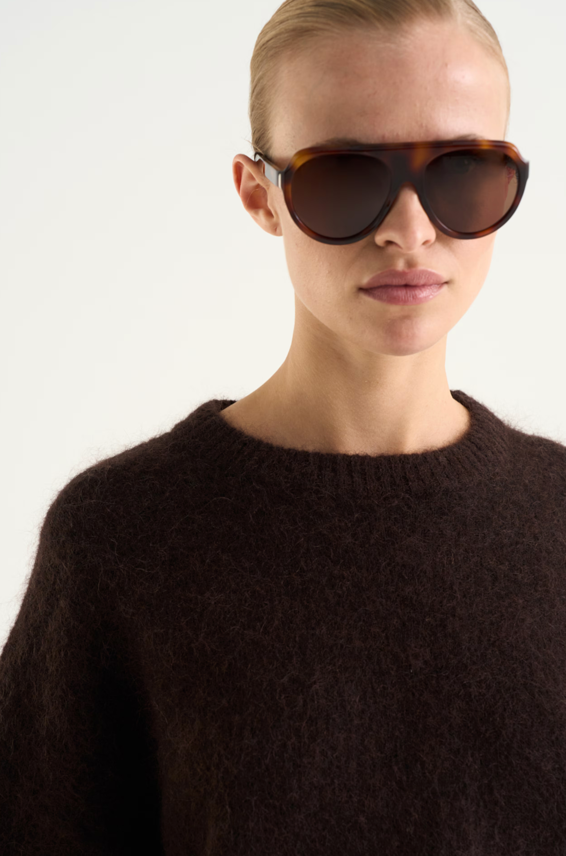 Mireya Knitted Sweater Mocha Brown
