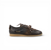 Ikigai Ebony Brushed Leather Brown Suede