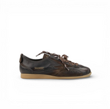 Ikigai Ebony Brushed Leather Brown Suede