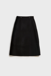 Thelma Wool Skirt Black