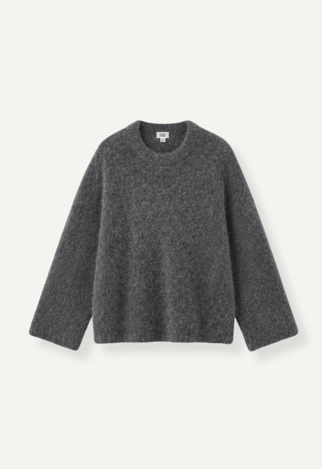 Mireya Knitted Sweater Dk Grey Melange