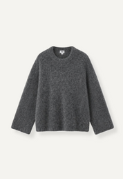 Mireya Knitted Sweater Dk Grey Melange