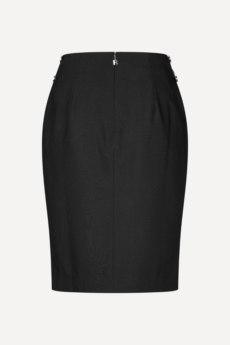 Cut Out Rhinestone Skirt Black