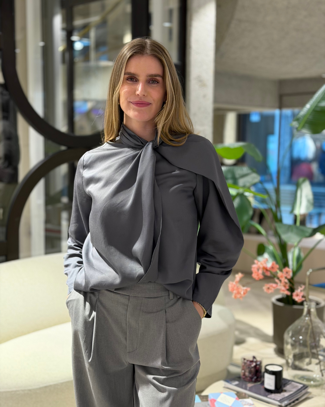 Hillevi Blouse Steel