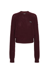 Cable Crewneck genser