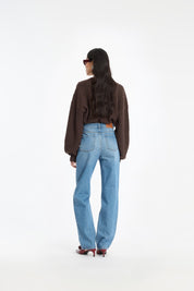 CABLE V-NECK SWEATER
