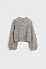 Sofia Mohair Cardigan Grey Mel