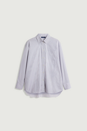 Carlotta Oversized Shirt Blue/Beige