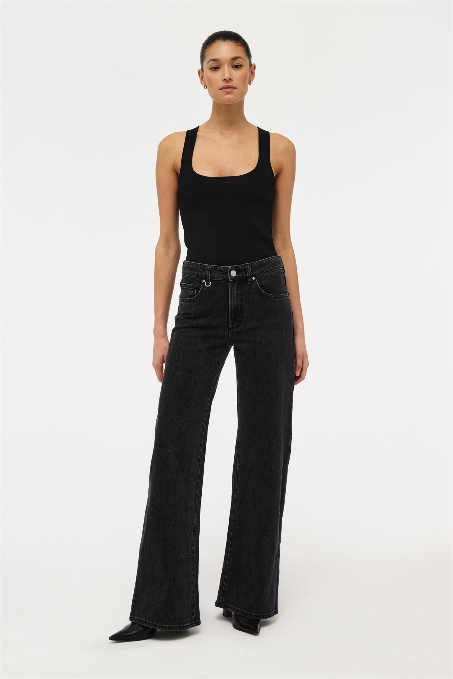 Eva Wide French Black