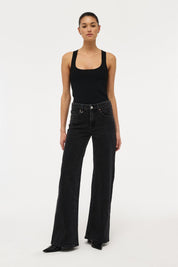 Eva Wide French Black