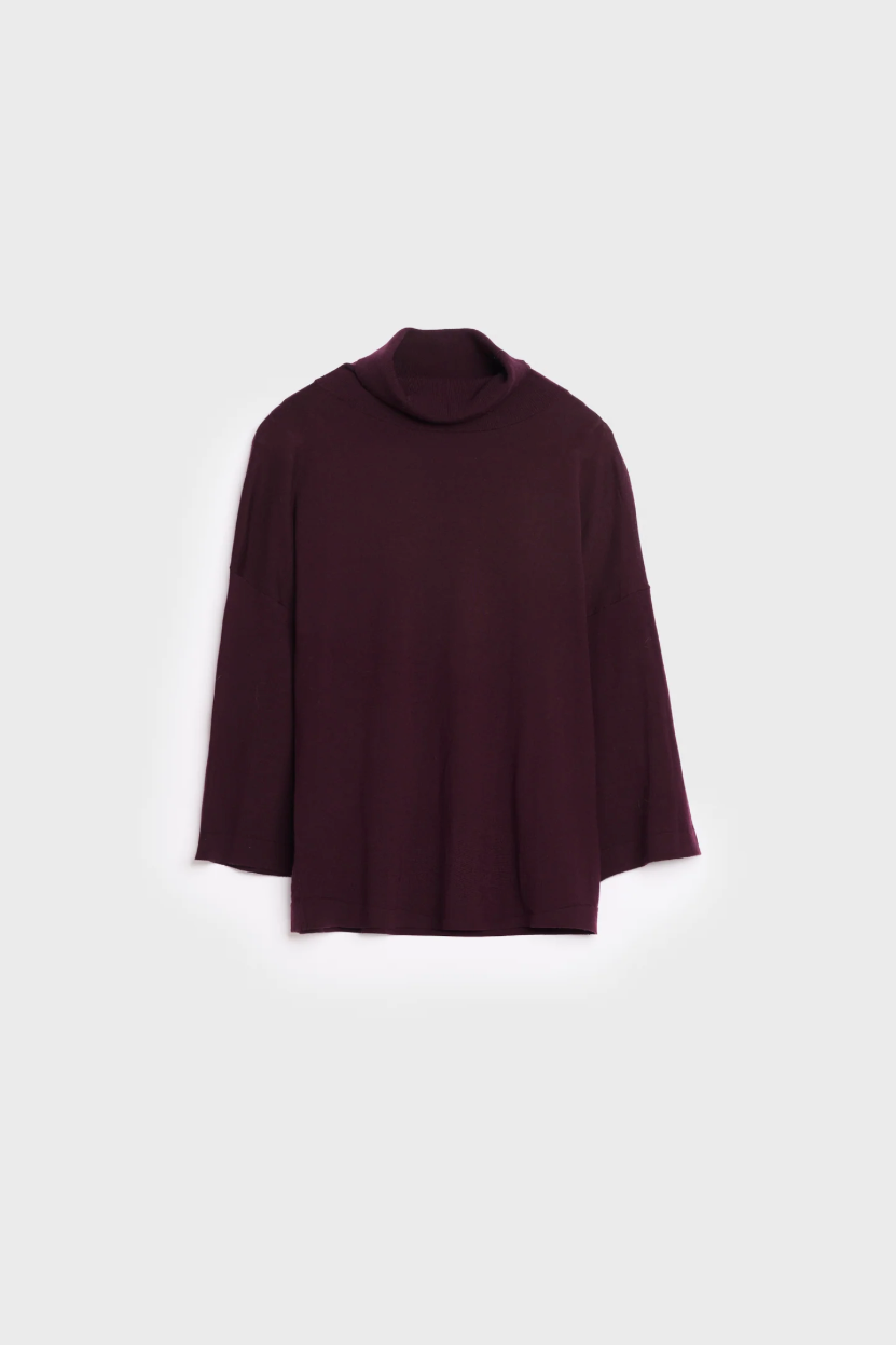 Tia Merino Knit Burgundy