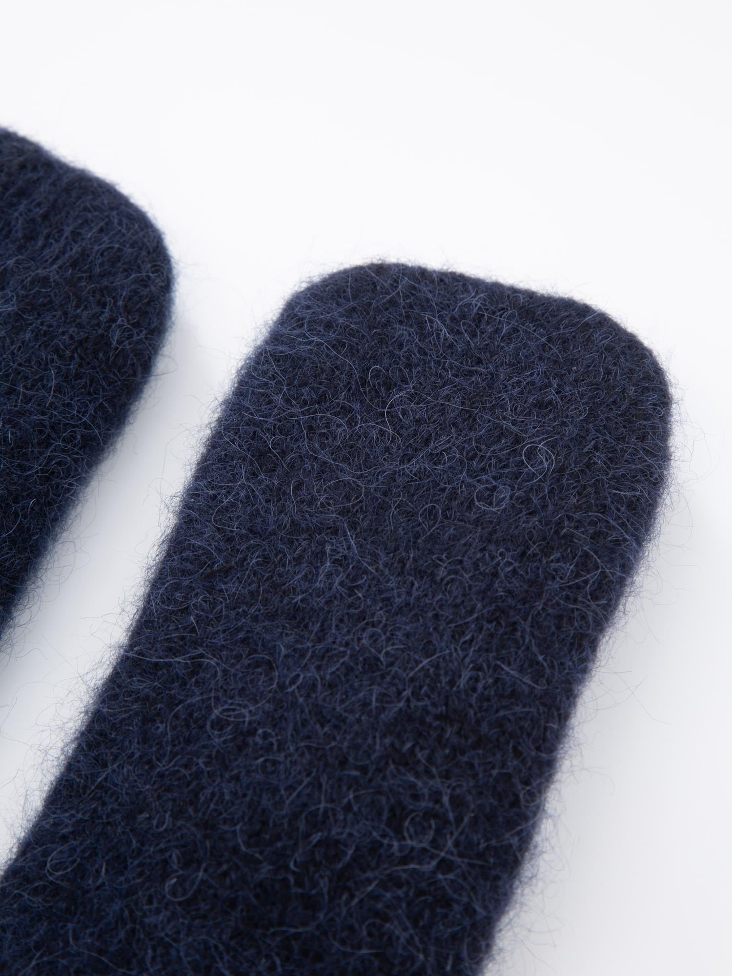 Raulandstind Strikkede Votter Dark Blue