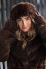 Luxe Fluffy Beanie Cocoa
