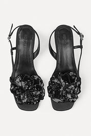 Satin Flower Sandal