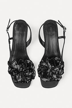 Satin Flower Sandal
