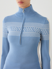 Signature 1/4-zip Light Blue